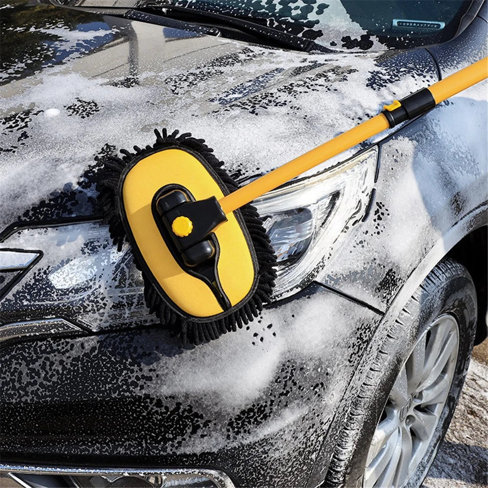 LS-426 Car Wash Brush Mop Kit with Long Pole Duster Washing Cleaning Car Tools Accessories - 3