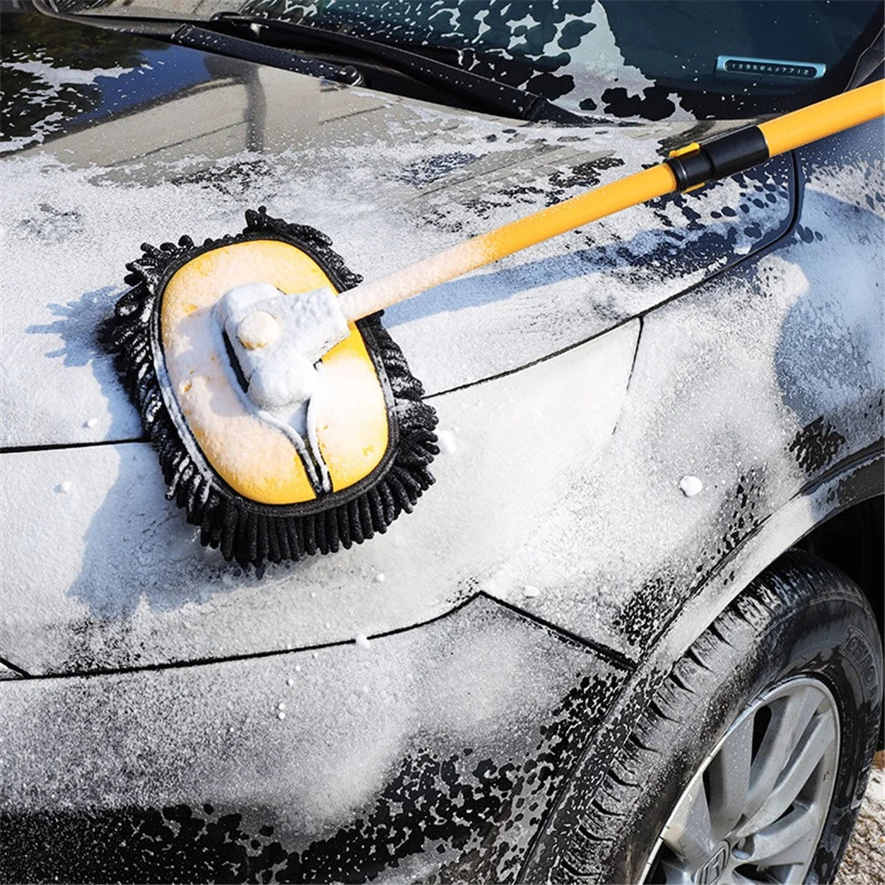 LS-426 Car Wash Brush Mop Kit with Long Pole Duster Washing Cleaning Car Tools Accessories - 5