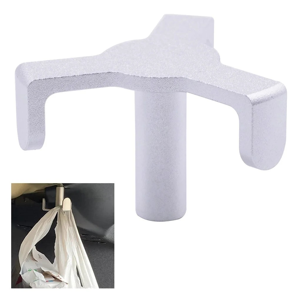 XH-6287 Aluminum Trunk Grocery Bag Hook for Tesla Model 3 2018-2022 Interior Accessories - Silver - 1