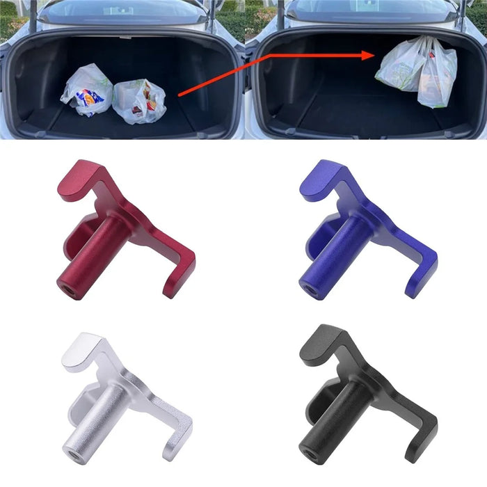 XH-6287 Aluminum Trunk Grocery Bag Hook for Tesla Model 3 2018-2022 Interior Accessories - Silver - 5