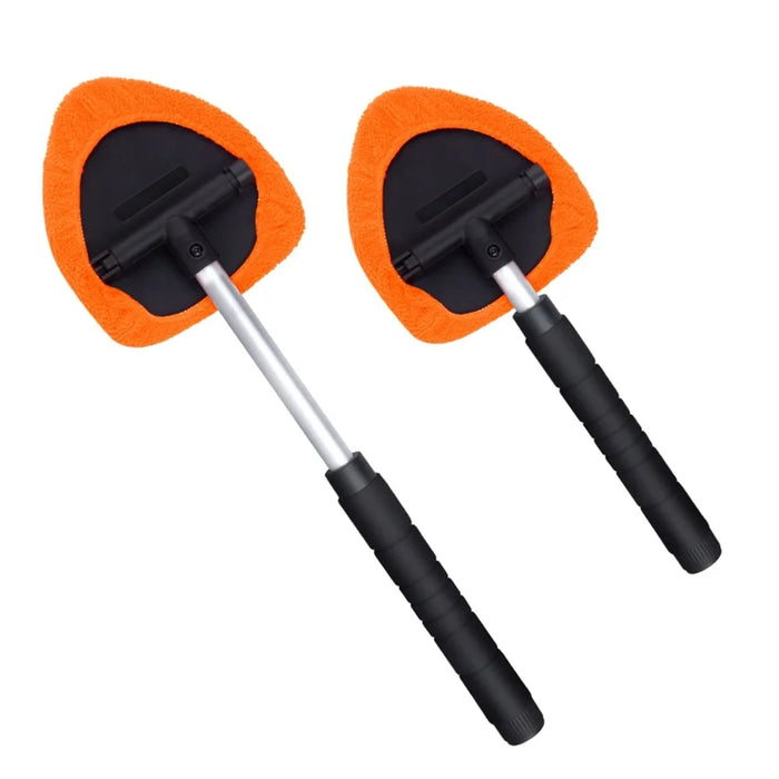 DM-131 32.5-47.5cm Extendable Handle Window Windshield Cleaning Tool Window Cleaner with Microfiber Cloth Car Window Cleaning Device - 7