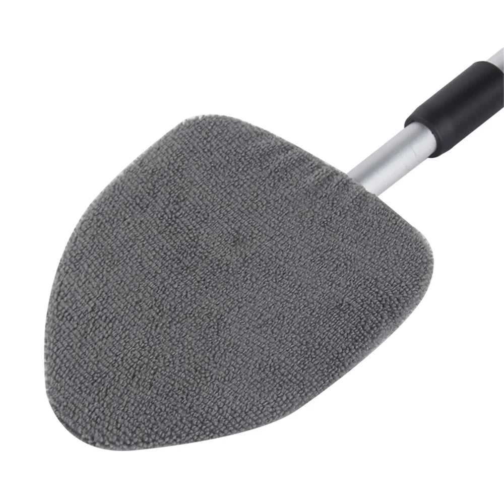 DM-130 Window Windshield Cleaning Tool with 34-49cm Extendable Handle and Microfiber Cloth Car Window Cleaner Triangle Cleaning Wipe - 3