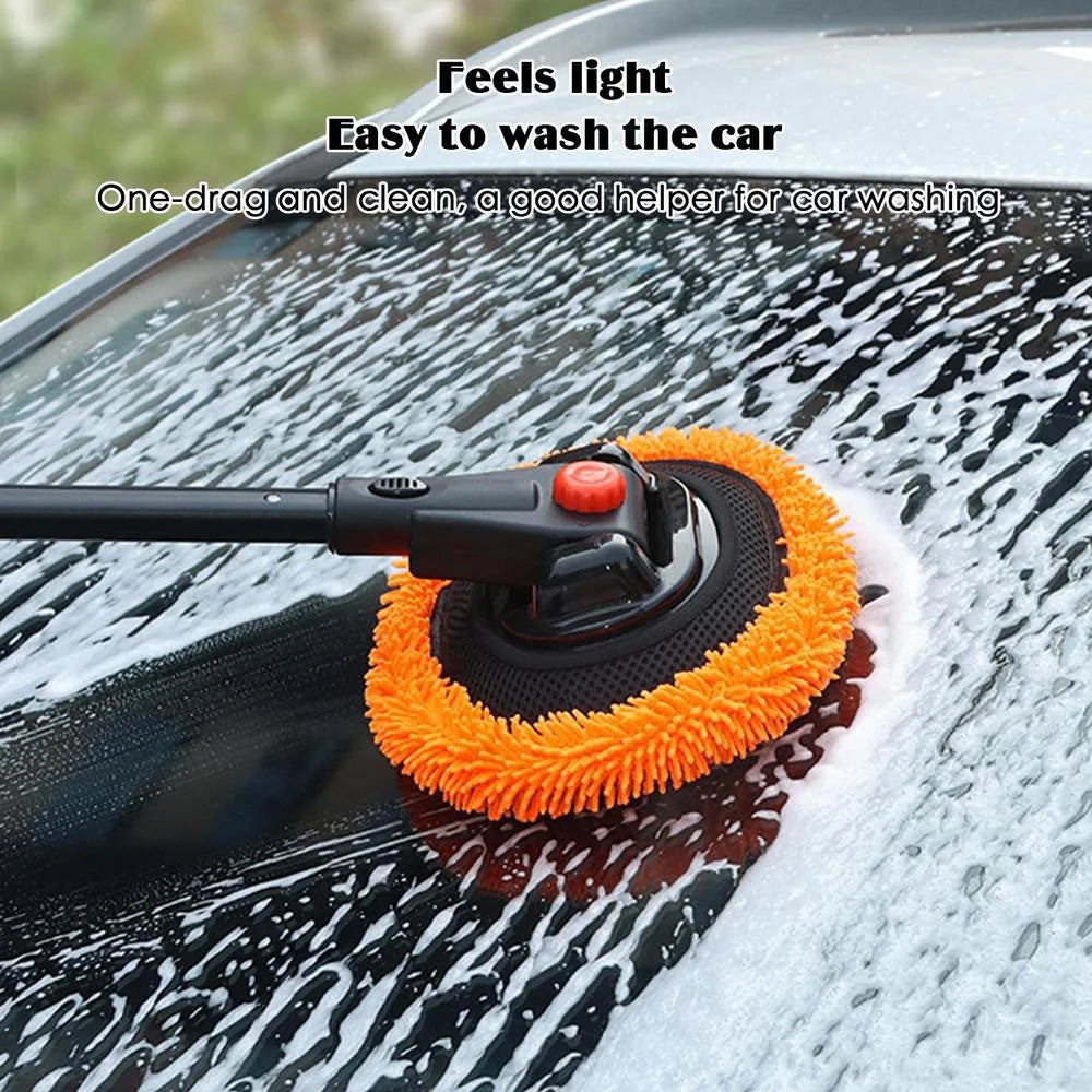 9595 Telescopic Long Handle Car Wash Broom Soft Washing Mop Non Scratch Cleaning Tool - 2