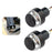 K06 1 Pair Motorcycle Handlebar End Lights Motorcycle Turn Signal Light Grip Bar Plugs - White+Red - 1