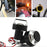 K06 1 Pair Motorcycle Handlebar End Lights Motorcycle Turn Signal Light Grip Bar Plugs - White+Red - 4