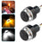 K06 1 Pair Motorcycle Handlebar End Lights Motorcycle Turn Signal Light Grip Bar Plugs - White+Red - 5