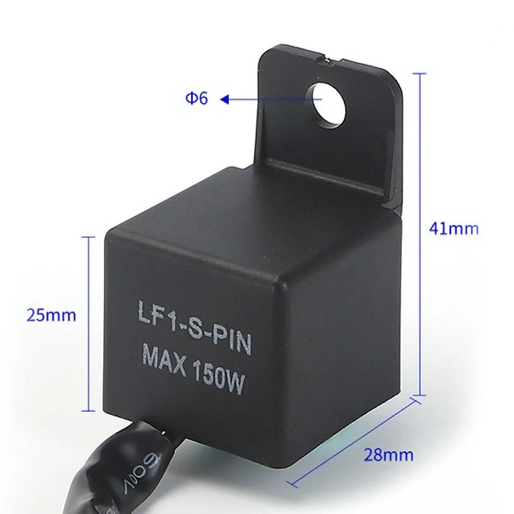 Universal Motorcycle 2Pin 12V Motorcycles LED Light Turn Flasher Signal Relay - 5