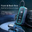 MCDODO CC-1900 107W Digital Display USB-A*4+Type-C*1 5-Port Car Charger with 1.5m Cable, Dark Grey - 2