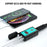 ZH-1422B2 Motorcycle Handlebar Charger USB+Type-C Port Adapter Socket, with Voltmeter Display and 1m SAE Extension Cable - 3