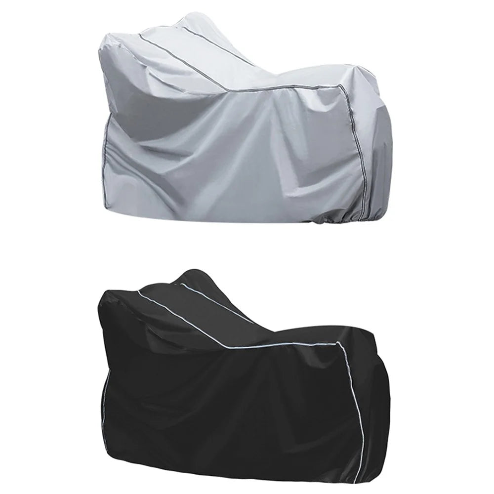 WUPP CS-1410 Motorcycle Cover Thickened Oxford Fabric All Season Waterproof Motorbike Cover (XL Size) - Silver - 7