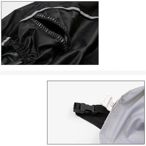 WUPP CS-1410 Motorcycle Cover Thickened Oxford Fabric All Season Waterproof Motorbike Cover (M Size) - Silver - 2