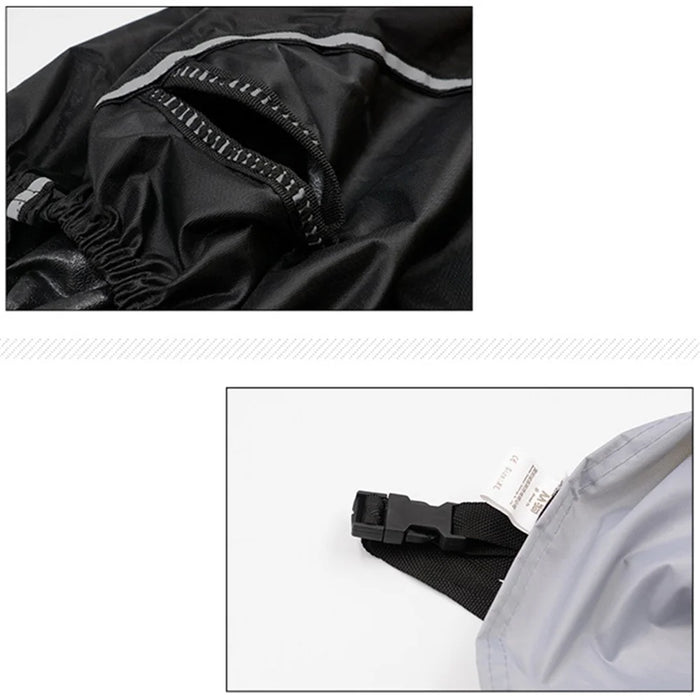 WUPP CS-1410 Motorcycle Cover Thickened Oxford Fabric All Season Waterproof Motorbike Cover (M Size) - Silver - 2