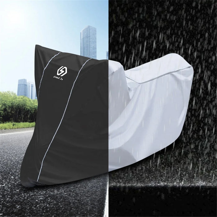 WUPP CS-1410 Motorcycle Cover Thickened Oxford Fabric All Season Waterproof Motorbike Cover (M Size) - Silver - 4