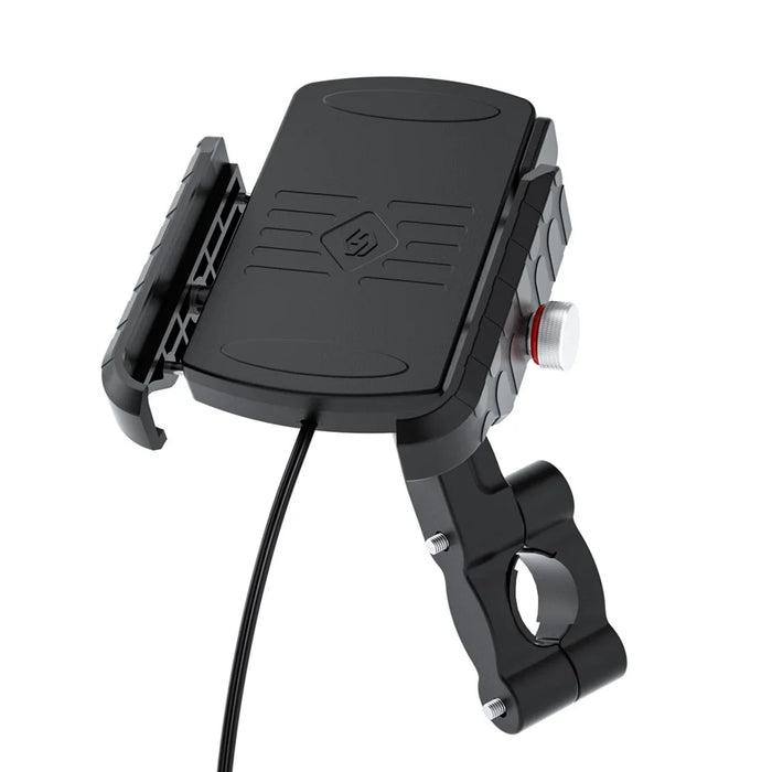 WUPP CSZH-19414A1 M9 Phone Wireless Charger with USB Port Handlebar Mount Charging Stand - 1