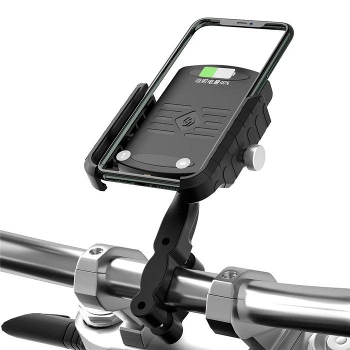 WUPP CSZH-19414A1 M9 Phone Wireless Charger with USB Port Handlebar Mount Charging Stand - 3
