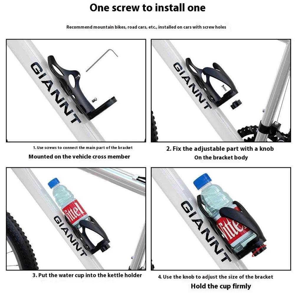 WUPP CSZH-1080 Bike Water Bottle Cage Screw Mount Drink Cup Holder - 4