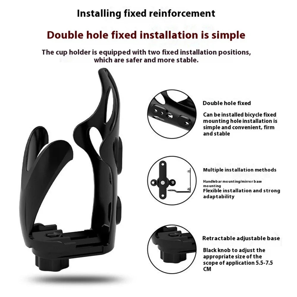 WUPP CSZH-1080 Bike Water Bottle Cage Screw Mount Drink Cup Holder - 6