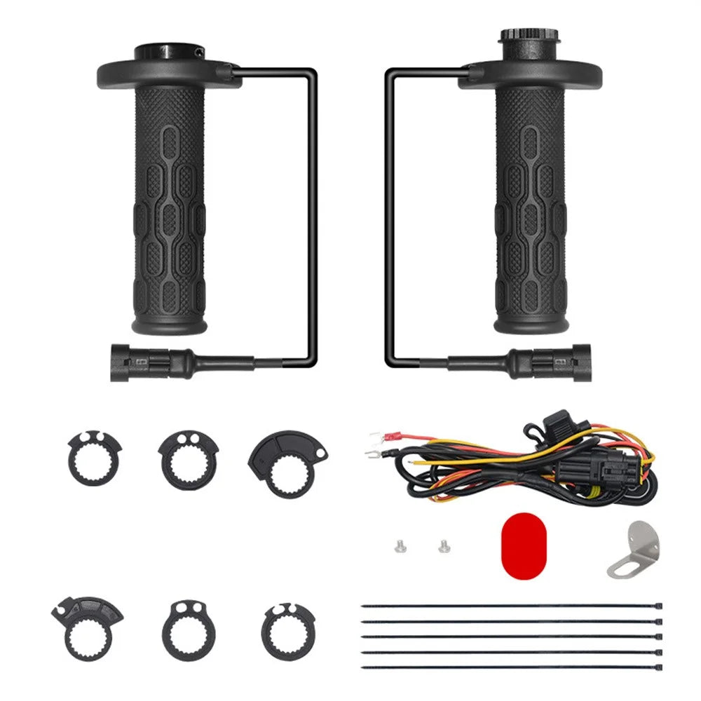 WUPP CS-1991C1 O3 Motorcycle Heated Grips Handlebar Hot Grip 5+1 Level with CNC Switch - 2