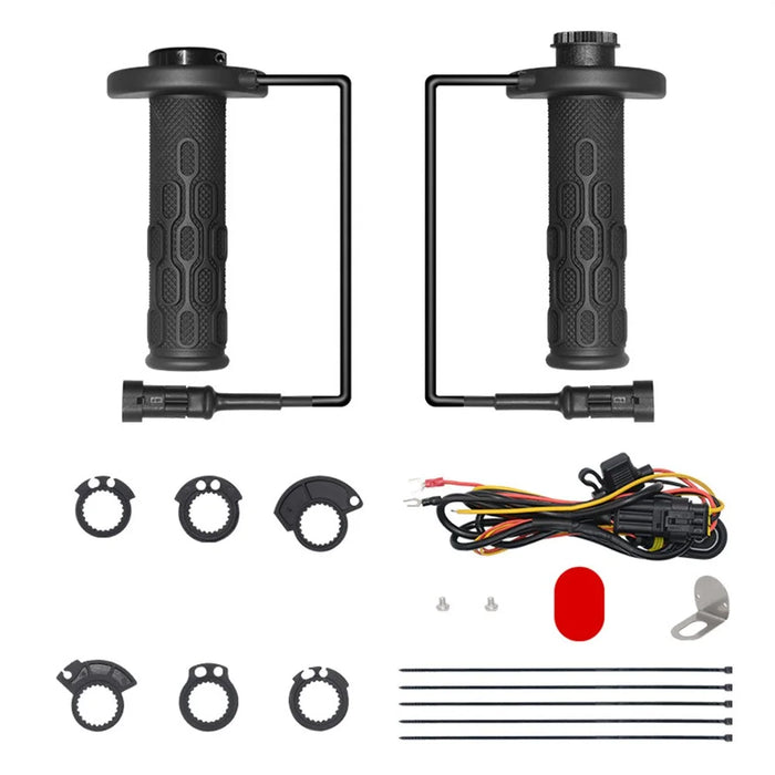 WUPP CS-1991C1 O3 Motorcycle Heated Grips Handlebar Hot Grip 5+1 Level with CNC Switch - 2