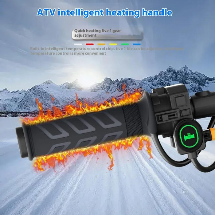 WUPP CS-1956E1 Oval Plastic Switch Heated Grips M4 Arrow ATV Heating Handle Grips - 2
