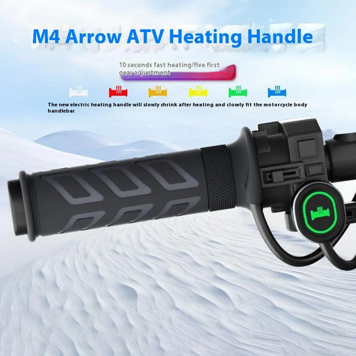 WUPP CS-1956E2 Oval Metal Switch Heated Grips M4 Arrow ATV Heating Handle Grips - 7