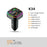 K34 5 Port USB Car Charger(4 USB+Type C) Cigarette Lighter Adapter with LED Display - Black - 5