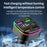 K34 5 Port USB Car Charger(4 USB+Type C) Cigarette Lighter Adapter with LED Display - Black - 6