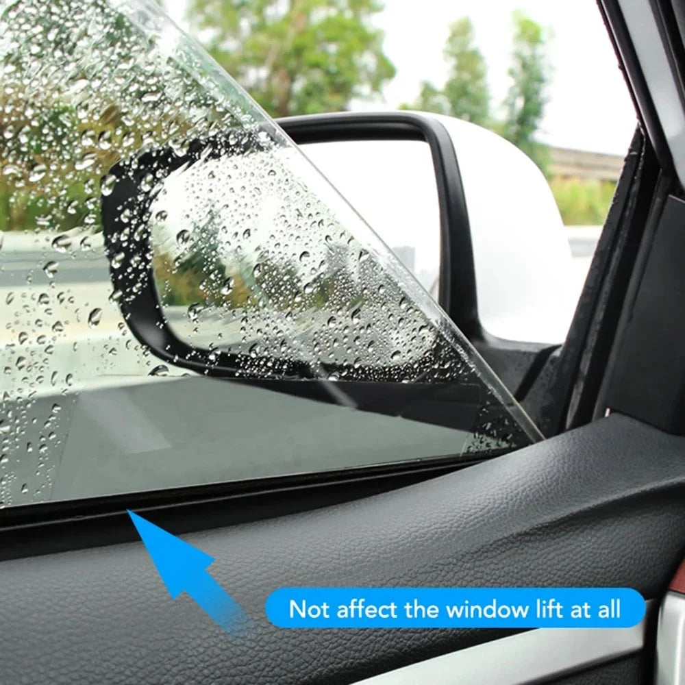 2Pcs Square 200x240mm Car Rear View Mirror Film PET Anti-Fog Rainproof Mirror Film with Tools - 7