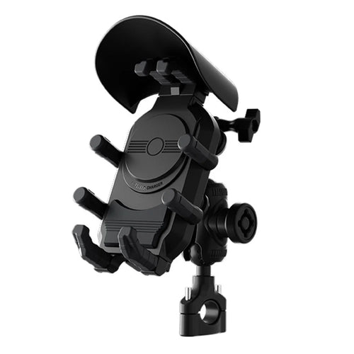 WUPP CS-2056B2 Motorcycle Handlebar Phone Holder Anti-Shock Phone Mount Stand - 1