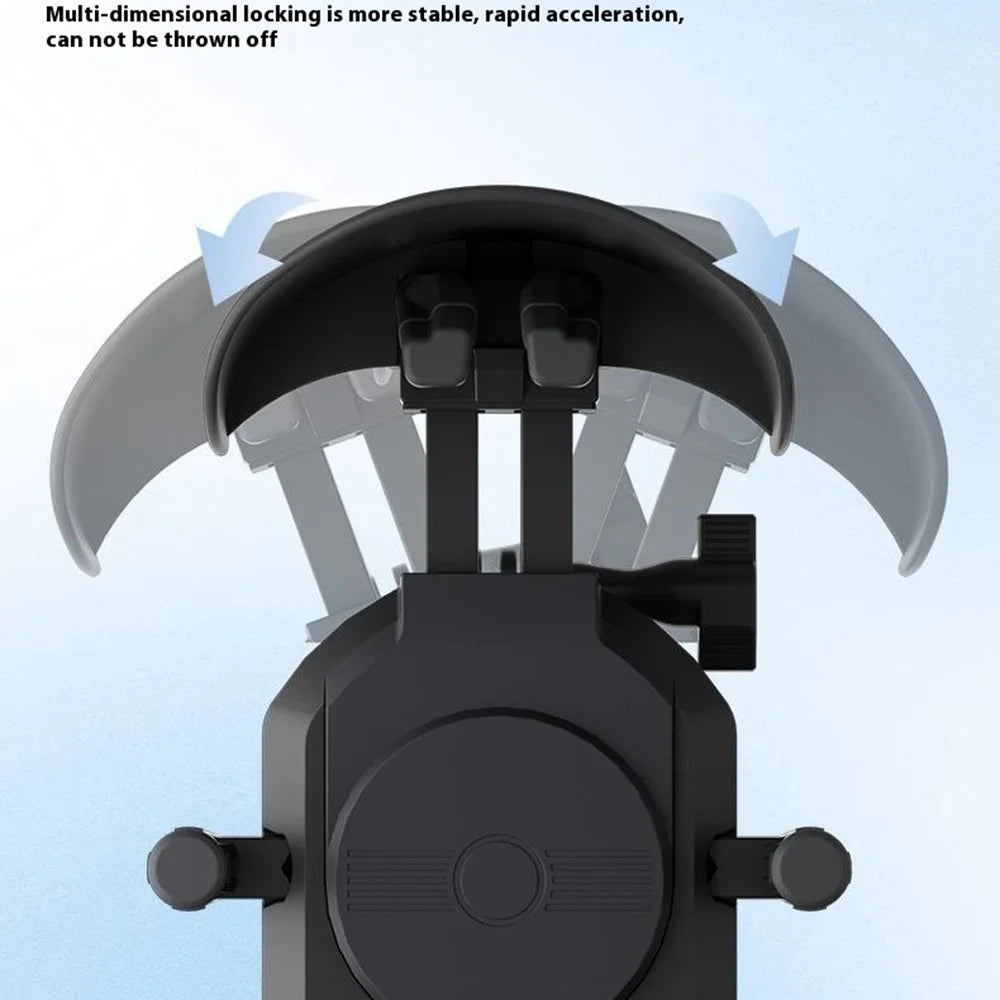 WUPP CS-2056B2 Motorcycle Handlebar Phone Holder Anti-Shock Phone Mount Stand - 6