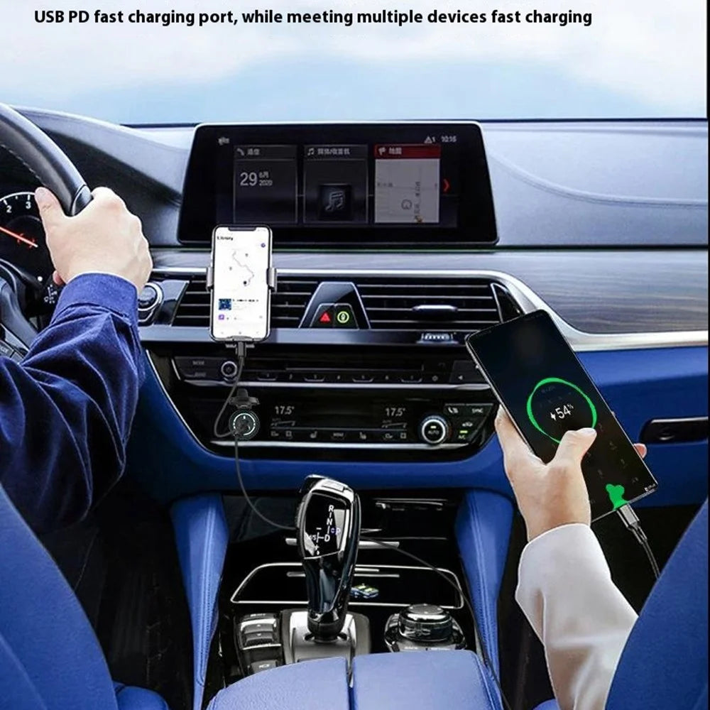 WUPP ZH-1786B1 QC3.0 USB+Type-C Charger IP66 Waterproof Socket with Silicone Cap - 3