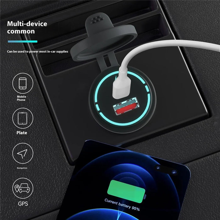 WUPP ZH-1786B2 QC3.0 Charger USB+Type-C Socket with Silicone Cap and 60cm Cable - 2