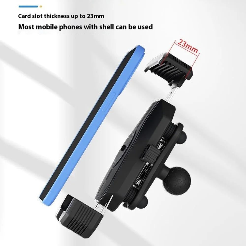 WUPP CS-051A1 Motorcycle Phone Holder Handlebar Mount Bracket for 4-7 inch Phones - 5