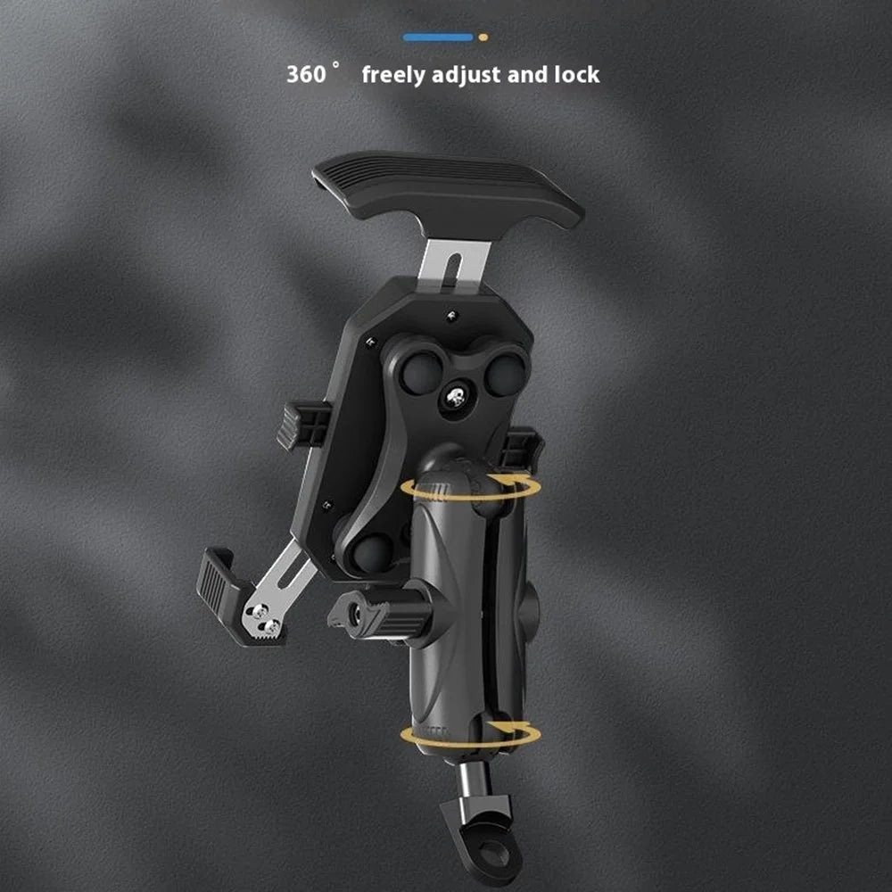 WUPP CS-051A1 Motorcycle Phone Holder Handlebar Mount Bracket for 4-7 inch Phones - 7