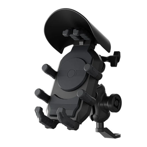 WUPP CS-2056B1 Motorcycle Phone Holder Rearview Mirror Mount Anti-Shock Phone Bracket - 1