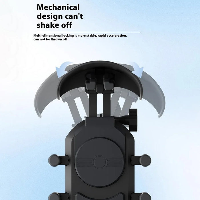 WUPP CS-2056B1 Motorcycle Phone Holder Rearview Mirror Mount Anti-Shock Phone Bracket - 5