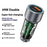 DUDAO R4T 49W Transparent Car Charger QC3.0 USB+Type-C PD Fast Charging Power Adapter - 2