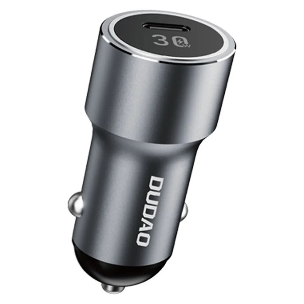 DUDAO R14 30W PD Fast Car Charger Type-C Single Port Cigarette Lighter Power Adapter - 1
