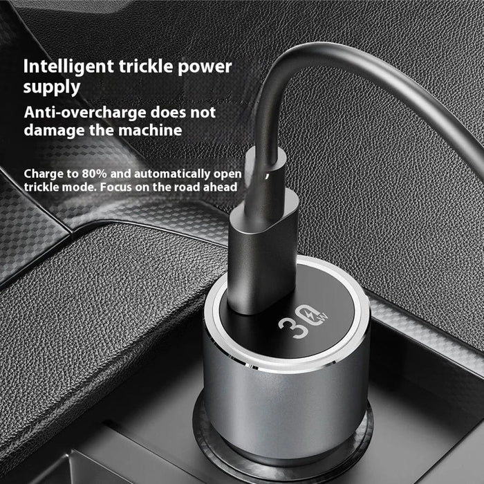 DUDAO R14 30W PD Fast Car Charger Type-C Single Port Cigarette Lighter Power Adapter - 7