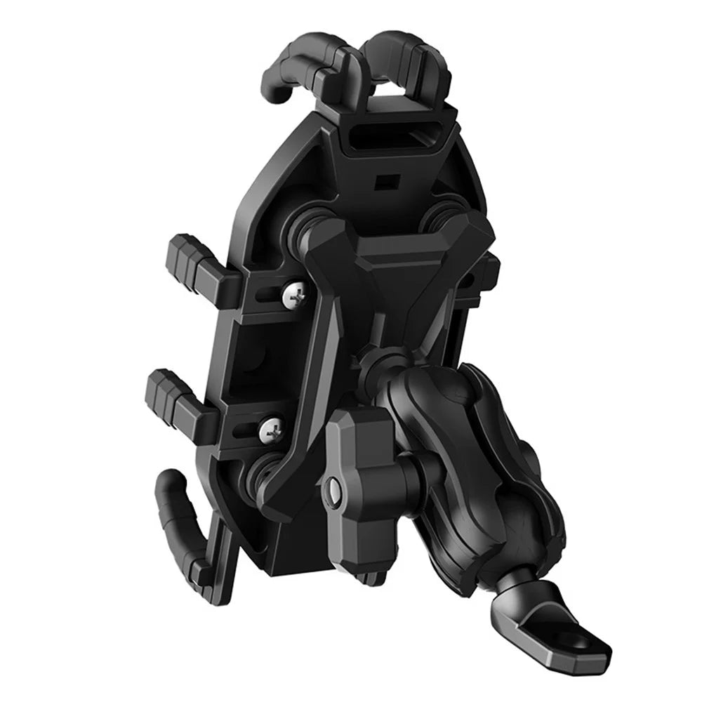 WUPP CS-2072B1 Motorcycle Rearview Mirror Phone Mount Anti-Theft Cellphone Holder - 2