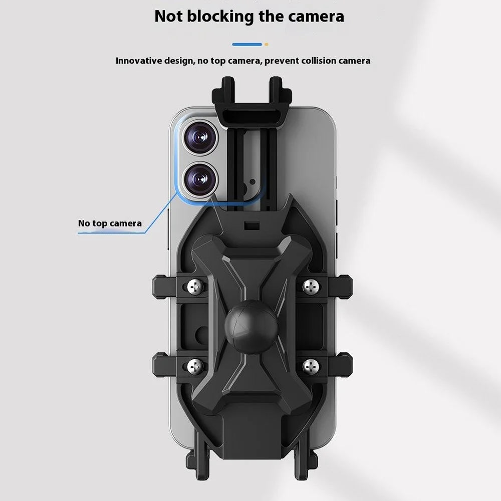 WUPP CS-2072C1 Motorcycle Phone Mount M10 Ball Head Rotation Anti-Theft Holder - 7
