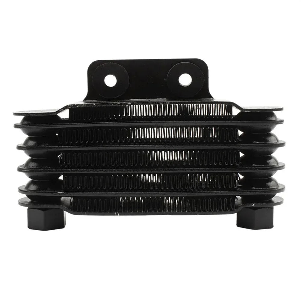 MOFOX Aluminum Alloy Universal 125-250CC Motorcycle 5 Row Engine Oil Cooler - Black - 2