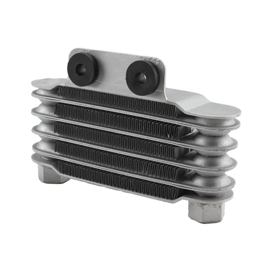 MOFOX Aluminum Alloy Universal 125-250CC Motorcycle 5 Row Engine Oil Cooler - Black - 3
