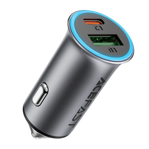 ACEFAST B16 95W Metal Car Charger Dual Port USB-A + USB-C Fast Charging Car Power Adapter Cigarette Lighter - 1