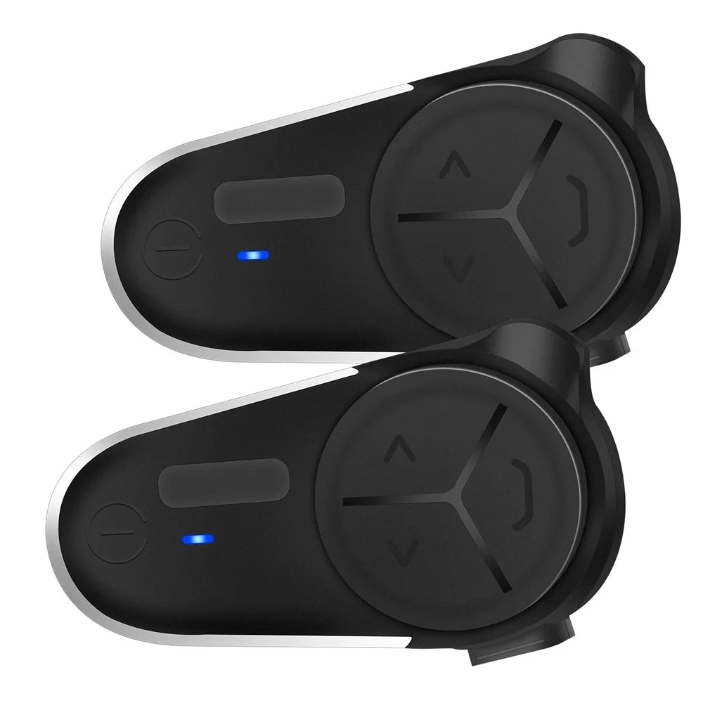 BT-S5 2Pcs Motorcycle Bluetooth-Compatible Intercom 10 Riders 3000m Range Multitasking Audio Noise Cancelling Speaker - 1