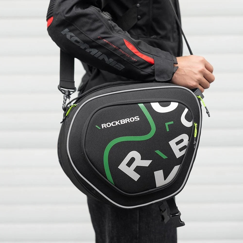 ROCKBROS 12L Large Capacity Motorcycle Fuel Tank Bag Motorbike Triangle Frame Bag with Shoulder Strap, 30990053 A40 30990053001 - 4