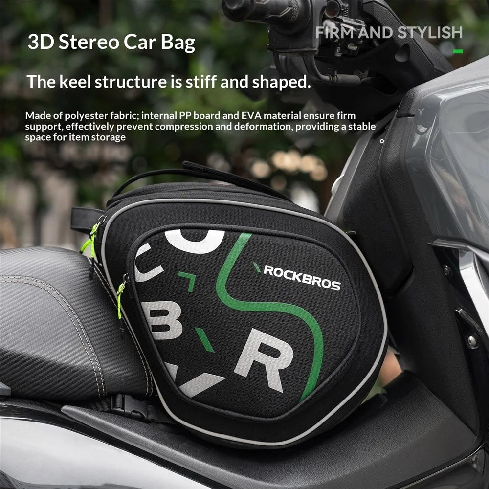 ROCKBROS 12L Large Capacity Motorcycle Fuel Tank Bag Motorbike Triangle Frame Bag with Shoulder Strap, 30990053 A40 30990053001 - 7