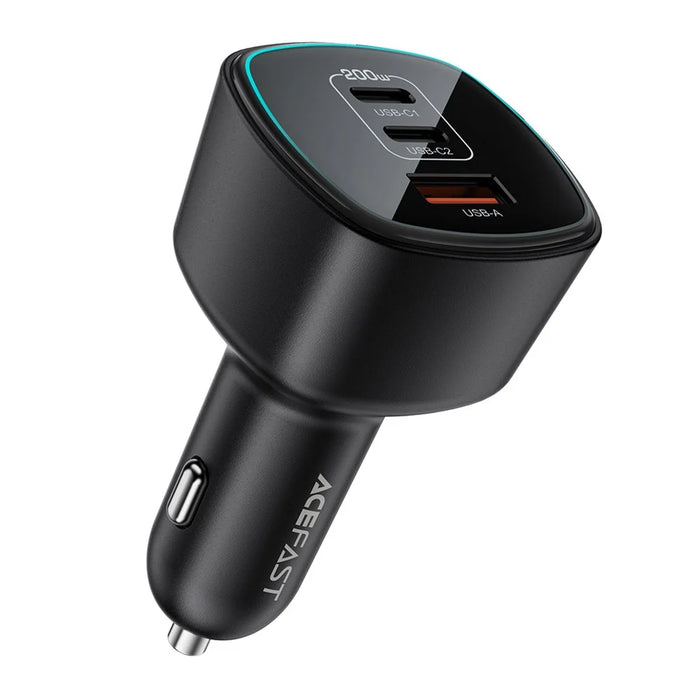 ACEFAST B18 200W Car Charger Dual USB-C + USB-A Fast Charging Cigarette Lighter Adapter - 2
