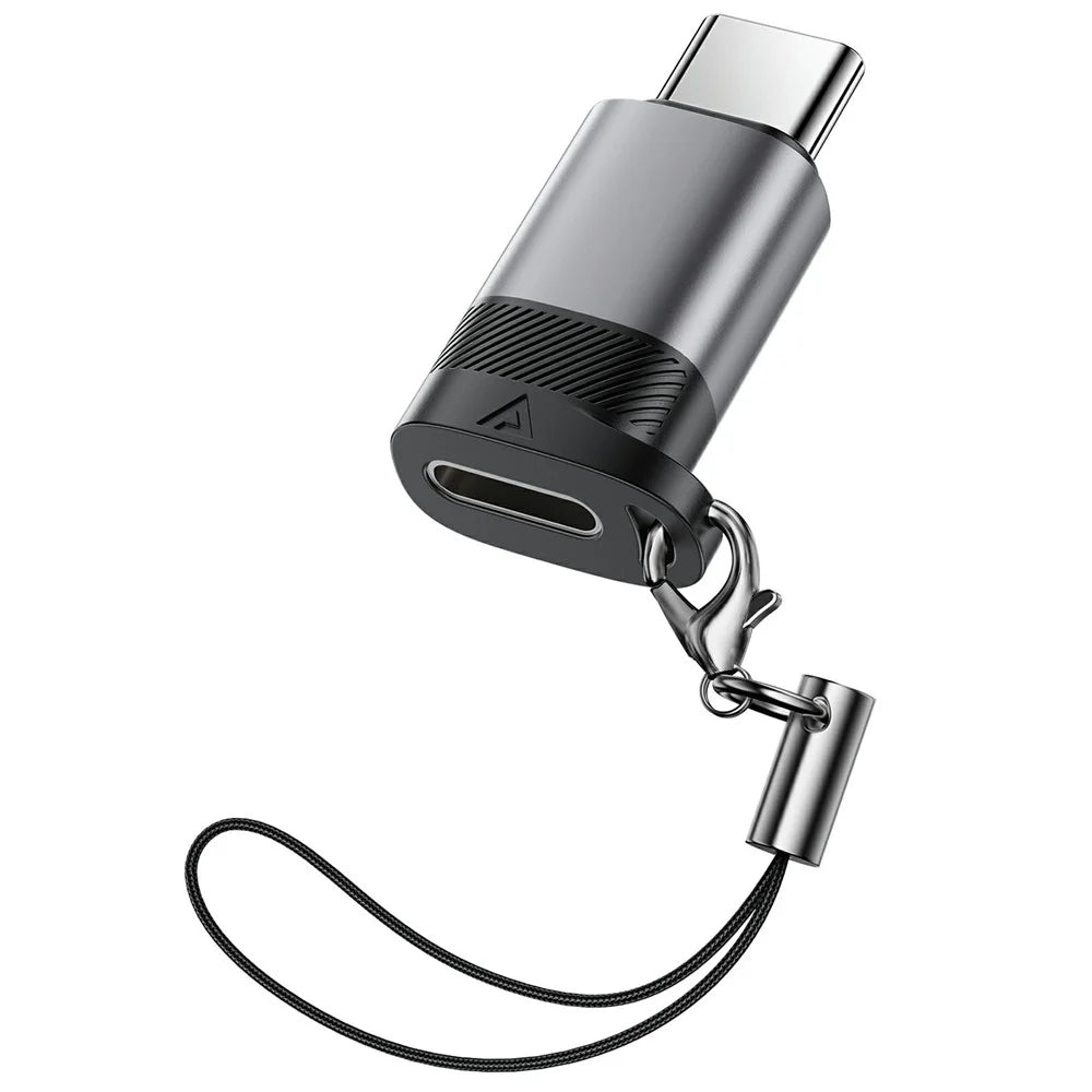ACEFAST J19 iP (5-14) to USB-C Adapter 60W Fast Charging / Data Transfer / Compact Design Converter - Metal Gray - 5