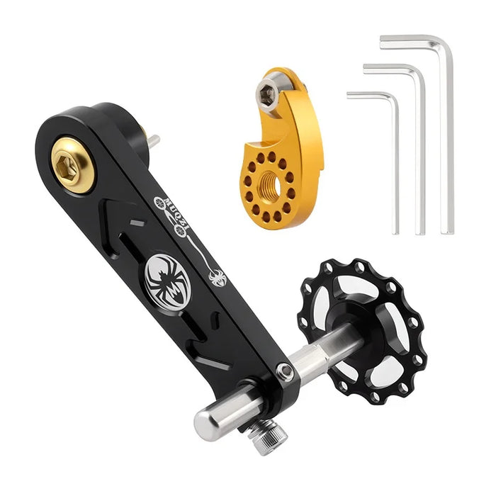 MUQZI Single Speed Chain Tensioner MTB Bicycle Adjustable Chain Tensioner for M10 UDH Hanger - Black - 1